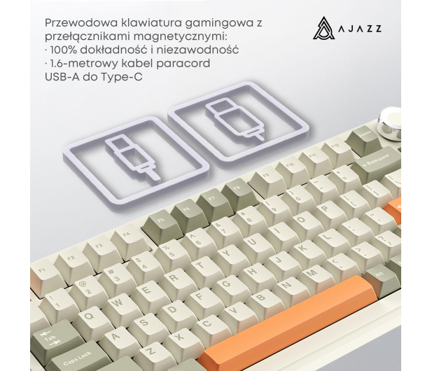 Ajazz AK820MAX Retro Colour Flying Fish Switch 8000 mAh - 1536368 - zdjęcie 10
